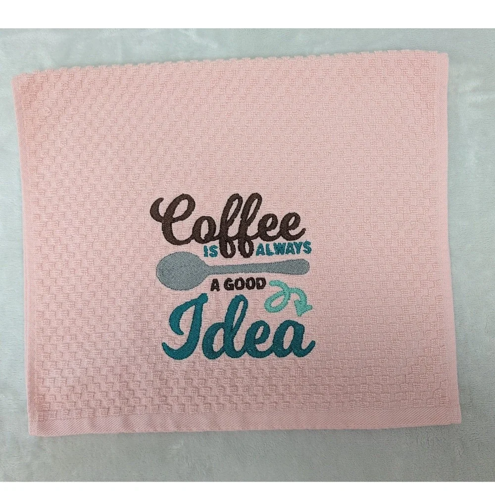 Coffee Is Always a Good Idea Kitchen Bath Bar Hand Towel Coffee Theme Kitchens